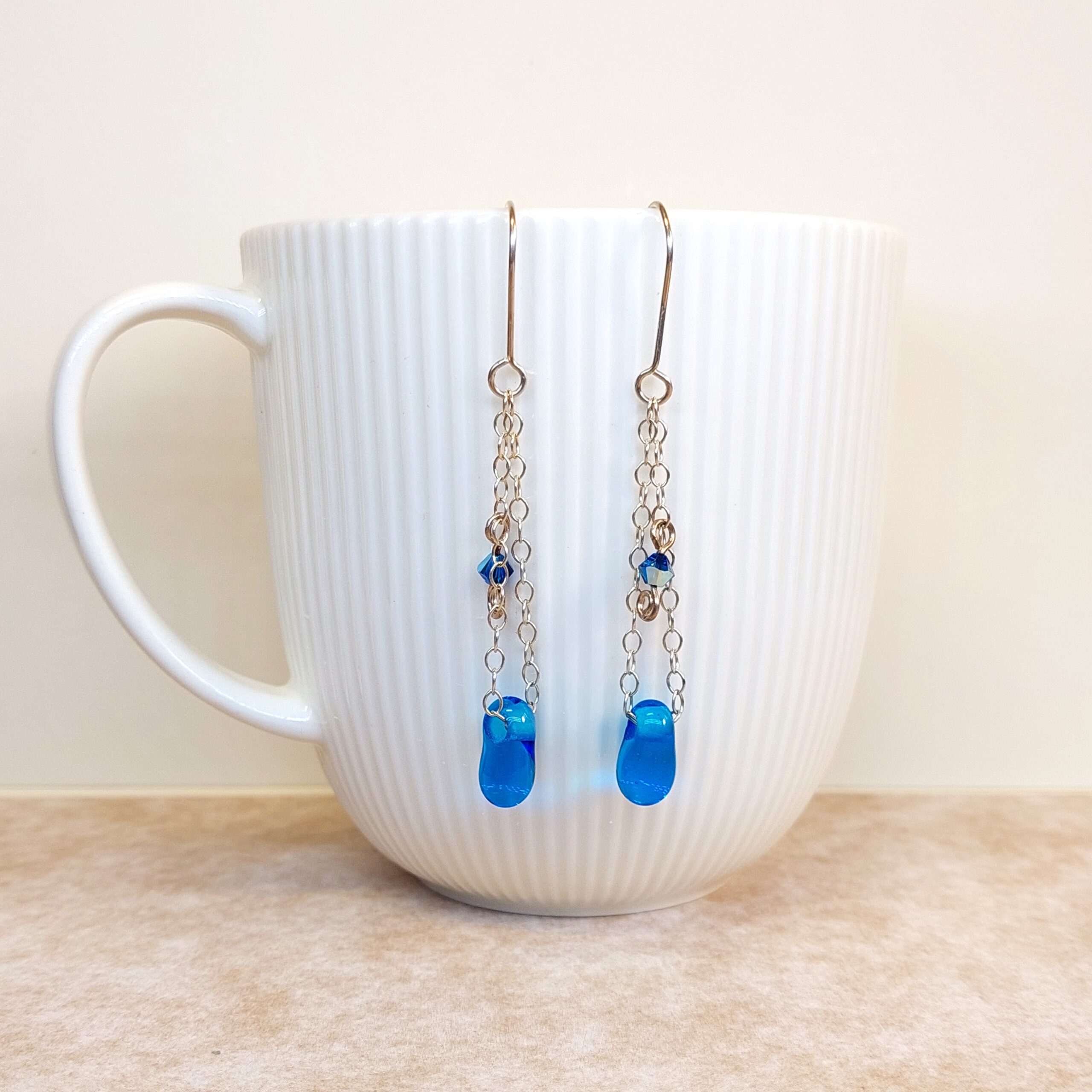 עגילים טיפות טורקיז