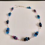 שרשרת חוליות שחור טורקיז סגול