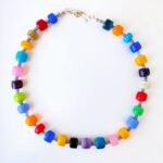 מחרוזת חרוזי חבית צבעונית
