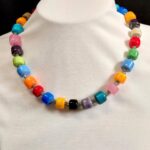 מחרוזת חרוזי חבית צבעונית