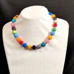 מחרוזת חרוזי חבית צבעונית