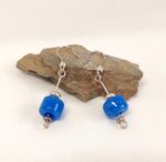 עגילים חרוז כחול