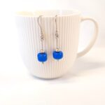 עגילים חרוז כחול